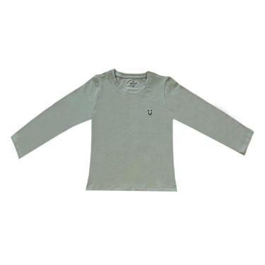 Imagem de Blusa Básica Hering Kids Infantil Menina Manga Longa Verde-Feminino