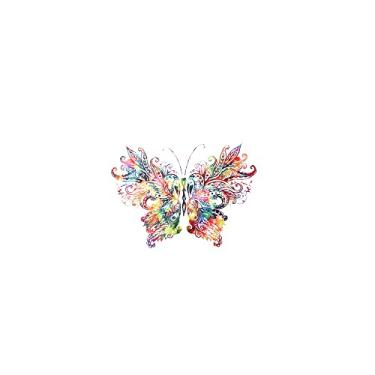 Imagem de 1/3 peças de adesivos coloridos de borboleta, aplique faça você mesmo para bolsa de roupas, camiseta (pequeno)