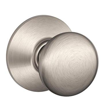 Imagem de Schlage F10VPLY619 Maçaneta Plymouth de passagem, Níquel acetinado