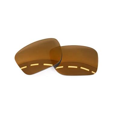 Imagem de Forobb Lentes de reposição polarizadas para óculos de sol Oakley Holbrook OO9102 - tungstênio dourado - policarbonato polarizado