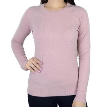 Imagem de Blusa Feminina Facinelli By Mooncity Tricot Rosa Lavanda - 651017-Feminino