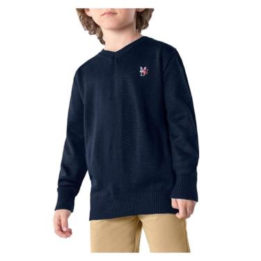 Imagem de Blusa Infantil Masculina Brandili Tricot Azul Marinho - 5525-Masculino