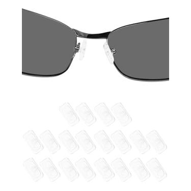 Imagem de DROGO 10 pares de almofadas de nariz de substituição de silicone para Oakley Deadbolt OO6046/Conductor OO4106 OO4107/Savitar OO6047/Wingback SQ OX5148/Wingfold OX5100/Wiretap 2.0 OX5152 Óculos de sol