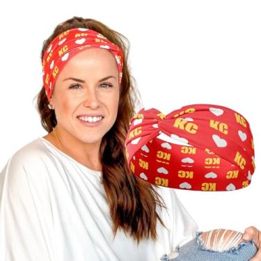 Imagem de Fitas de cabelo macias antiderrapantes e elásticas para mulheres – amanteigadas e confortáveis, nó largo, faixa de cabelo para treino, cores absorventes de suor, sem ajuste de dor de cabeça, faixa