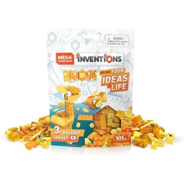 Imagem de Mega Construx FWP22 Inventions Yellow Brick Building Set