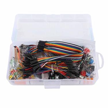 Imagem de Kit de Componentes Eletrônicos Inicial, Sortimento Divertido 830 Pontos de Amarração, Resistor de Placa de Ensaio, Módulo de Diodo Capacitor para R3, Com Estabilidade, Desempenho