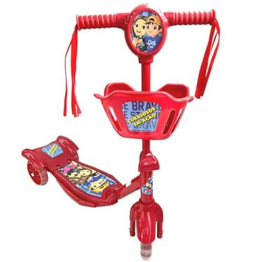 Imagem de Patinete Infantil 3 Rodas Corajosos em Ação – Brinquedo Seguro e Estável, com Design Divertido e Colorido, Ideal para o Desenvolvimento de Equilíbrio e Coordenação das Crianças