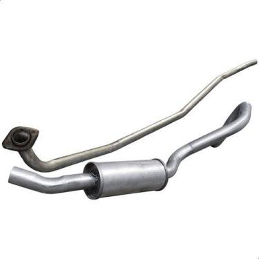 Imagem de Kit Escap Tubo Motor + Tubo Traseiro Caravan 4 Cil 1975 1989 - ScapJá