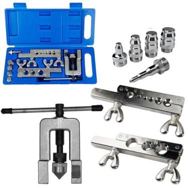 Imagem de Kit Flangeador Alargador De Tubos Cobre E Alumínio 1/8 A 3/4 - Charbs