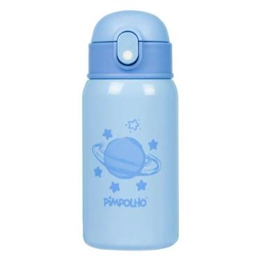 Imagem de Garrafa Térmica Inox 400ml Com Canudo Silicone Pimpolho