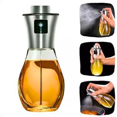 Imagem de Spray De Azeite Borrifador Pulverizador Porta Vinagre Vidro 180ML Cozi