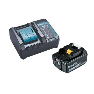Imagem de Kit Carregador Bivolt + Bateria 18V 5AH DC18WC+BL1850B Makita - Makita