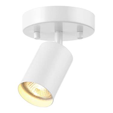 Imagem de Globe Electric 57499 Pratt Lanterna de iluminação de trilho com 1 lâmpada, branco fosco