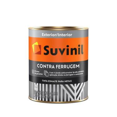 Imagem de Esmalte Brilhante Contra Ferrugem 0.9L Cinza Escuro - Suvinil - 505813