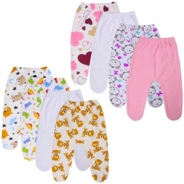 Imagem de Moletinho Saída Maternidade Bebê Kit 3 Mijão Com Pé Inverno - Batutinh