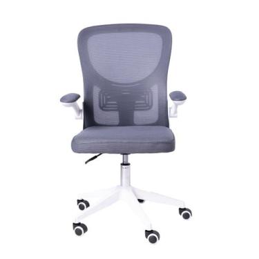 Imagem de Cadeira Escritório Rodizio Office Bytes Cinza - Brazecomm