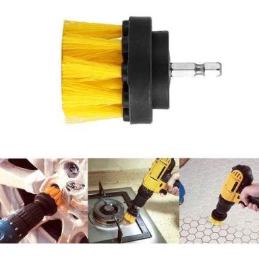 Imagem de Escova De Furadeira Limpar Rejunte Piso Azulejo Porcelanato - Leander 