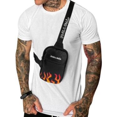 Imagem de Mini Bolsa Lateral Shoulder Bag Masculina Pega a Visão Fogo PV - MP MO
