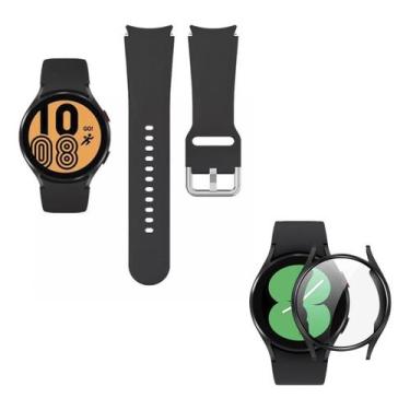 Imagem de Pulseira Silicone+ Capinha Compatível Com Samsung Galaxy Watch 4 40mm 