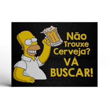 Imagem de Capacho Homer Simpson Copo Não trouxe cerveja vá buscar! - Império da 
