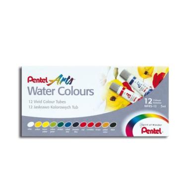 Imagem de Aquarela Water Colours 12 Cores Tinta Para Pintura Artística Pentel Ar