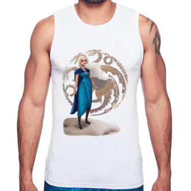Imagem de Regata Daenerys Targaryen Art - Foca na Moda, Branco, M