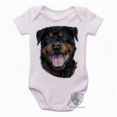 Imagem de body nenê criança roupa bebê Rottweiler língua - Empório Dutra, P   ( 