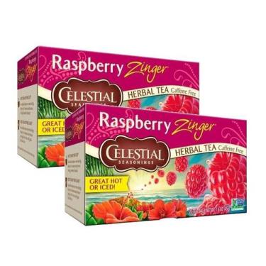 Imagem de Kit 2 CHÁ RASPBERRY CELESTIAL SEASONINGS 20 SACHÊS 32G