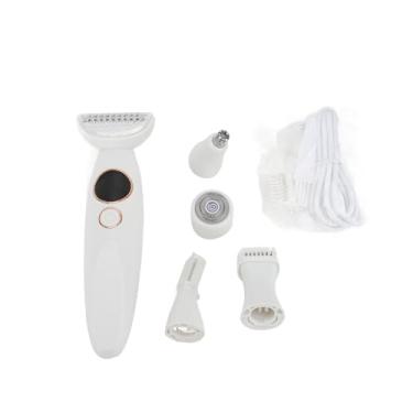 Imagem de Dispositivo Elétrico de Remoção de Pelos 5 Em 1 Aparador de Pelos à Prova D'água para Mulheres (Sem base de carregamento)