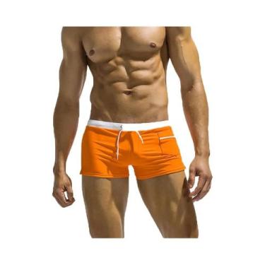 Imagem de Shorts de Praia Masculinos - Roupa de Banho Respirável e de Secagem Rá