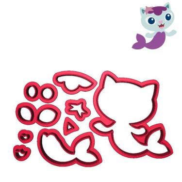 Imagem de Cortador Modular Gabby Casa Mágica Sereia Sereiata - DOCE IMPRESSO, 7,