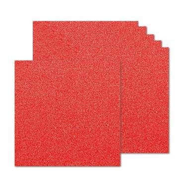 Imagem de 12 folhas de papel cartolina com glitter vermelho, 30 x 30 cm, 250 g/m2/41,7 kg, papel brilhante de dupla face, cartão pesado para embrulho de presente, projetos de bricolage, decoração de festa