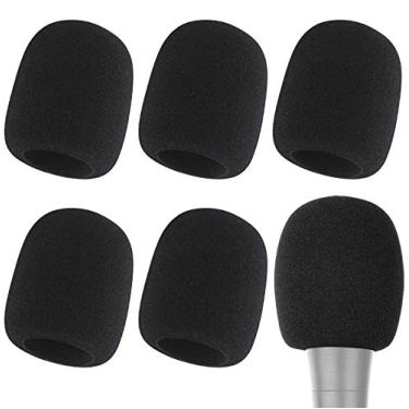 Imagem de Capa de microfone - Capas de microfone de espuma para para-brisas adequadas para a maioria dos microfones de mão padrão, 6 peças