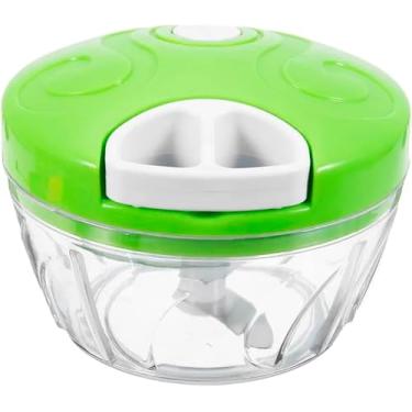 Imagem de Processador Manual de Alimentos com 3 Lâminas em Aço Inox, 500ml, Sistema de Corda, Base Antiderrapante