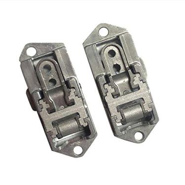 Imagem de GinTai Prata 1 par de dobradiça de suporte esquerda e direita peças de substituição para Microsoft Surface Pro 5 1796/Pro 6/Pro 7 dobradiça de suporte de substituição esquerda e direita (prata)