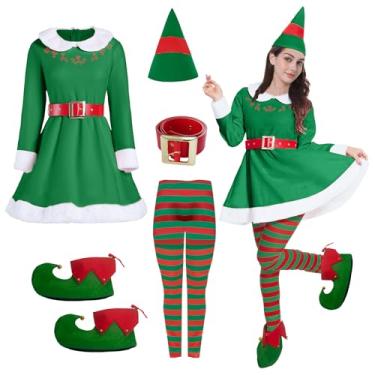 Imagem de Gumyawl Elf Costume for Women Jovi the Elf Dress Adult Christmas Elf Cosplay Holiday Party Costume (Large)