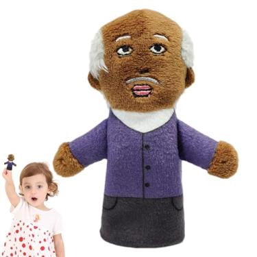 Imagem de Fantoches de dedo de família para crianças, fantoches de dedo de história,Desenho animado de pessoas negras contando histórias de fantoches de dedo | História contando brinquedos de exibição de boneca