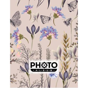 Imagem de Photo Album: Vintage Floral Album, Large Photo Albums with Writing Space Memo, Extra Large Capacity Picture Album, Family, Baby, Wedding, Travel Photo Book, 120 Pages, Size 8.5" x 11" by Resi Hummel