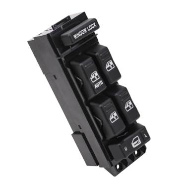 Imagem de Vurkcy Botão de controle do interruptor de janela Master Power compatível com Chevy Tahoe Suburban Silverado Avalanche GMC Yukon Sierra 1500 2500 3500 Cadillac Escalade substitui 19259961 ‎15062650