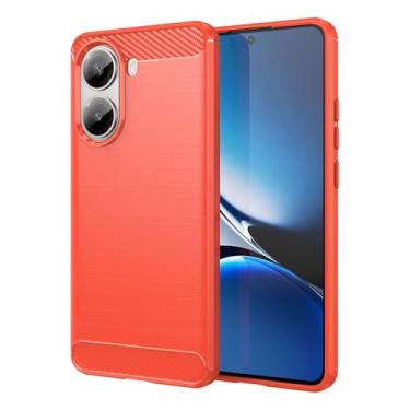 Imagem de Capas Compatível com Xiaomi Poco X7 Pro,Resistente a riscos,Anti-impressão digital e proteção contra quedas.Botão de pressão flexível Proteção completa -Red