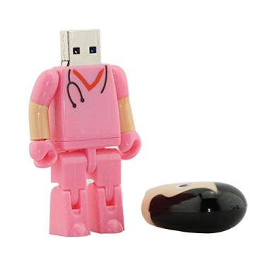 Imagem de 32GB Nurse Modelo 3.0 USB Flash Drive Pen Drive Armazenamento de Dados Pen Drive Pen Drive Pen Drive Pen Drive USB Drive USB 3.0 - Rosa