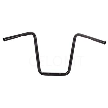 Imagem de Guiador com gancho de macaco de 25,5 cm de elevação de 25,5 cm serve para Harley Street Bob Sportster XL 883 1200 Street Bob Fat Boy Shadow Intruder Vulcan Road Star Drag Star Volusia Aplicação