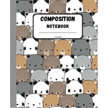 Imagem de Composition Notebook: Pretty Cartoon Panda And Polar Bear Composition Notebook Journal,College Ruled For Students Teachers Kids Women Girl Children ... School Kindergarten University Preschool)