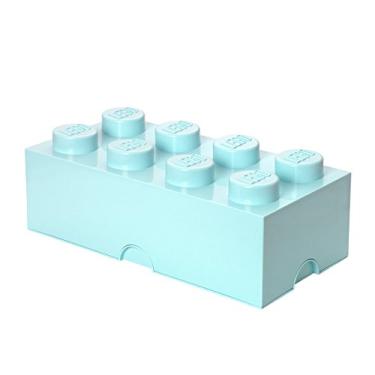 Imagem de Room Copenhagen, LEGO Brick Box Recipientes de armazenamento empilháveis – Blocos de construção organizacionais – 40 x 24 x 19 cm – Tijolo 8, Aqua