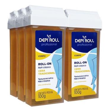 Imagem de Depilatorio Depiroll RollOn 100g Tradicional  Kit Com 6 Un - Depi Roll