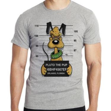 Imagem de Camiseta Pluto prisão Blusa criança infantil juvenil adulto camisa tam