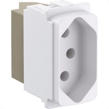 Imagem de Modulo Pial Zeffia 1 Tomada 10A. Branco - 680160 - GL ELETRO