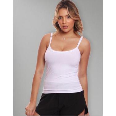 Imagem de Blusinha Alcinha Regata Fitness Canelada Básica Confortável - MC Digit