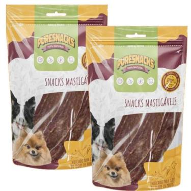 Imagem de Snack Cachorro Petisco Narutal Filezinho Puresnack Kit 6un - PURESNACK