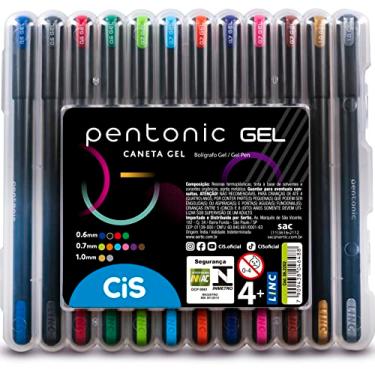 Imagem de Caneta Gel Pentonic, Estojo com 12 cores sortidas